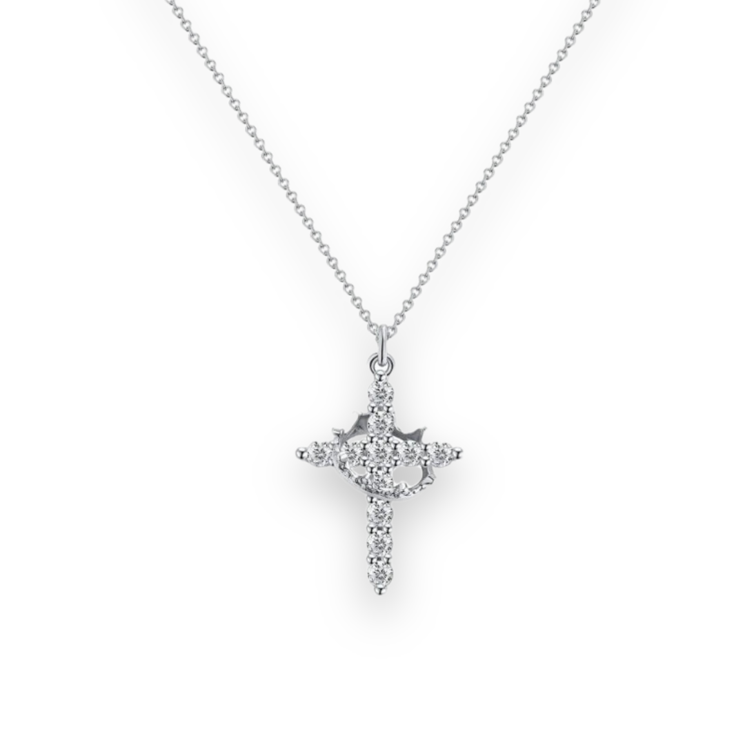 Crown- Cross Necklace