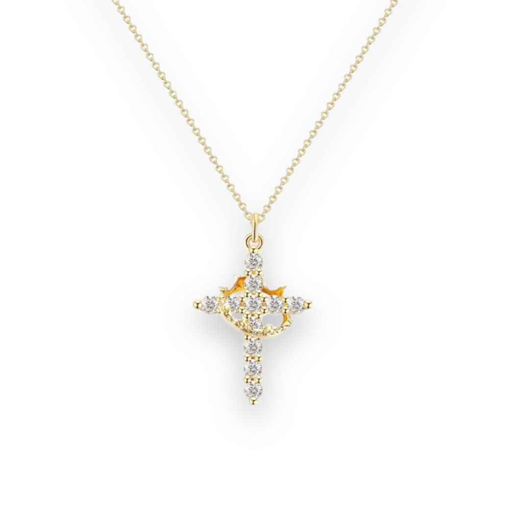 Crown- Cross Necklace