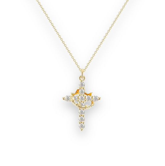 Crown- Cross Necklace