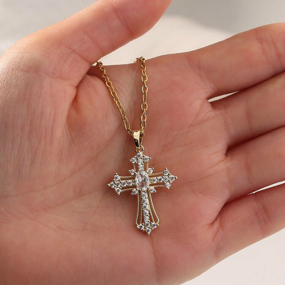 Elegant Cross Necklace