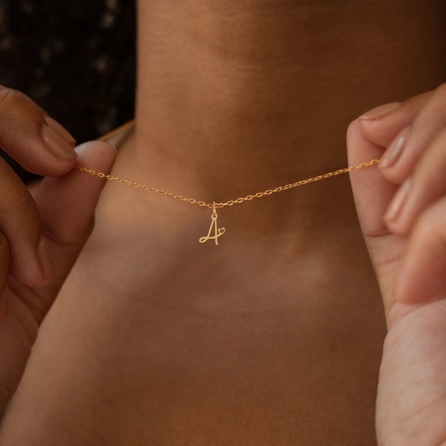 Cursive Initial Necklace